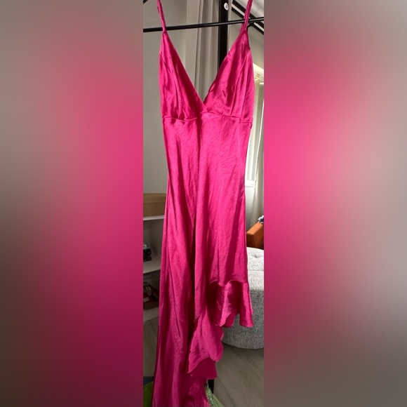 Pretty Garbage Pop Pink Midi Dress Size Small - Picture 3 of 3